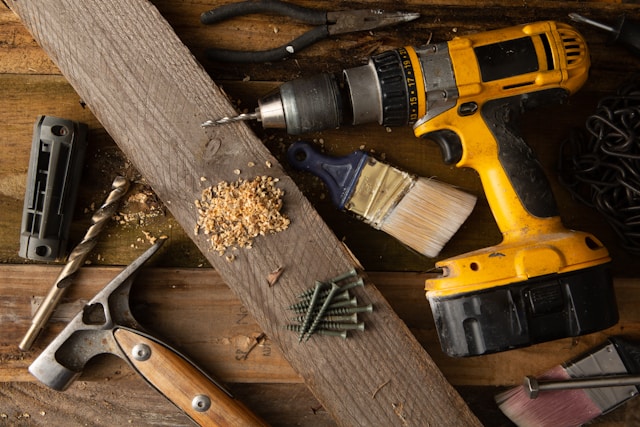 power tools and wood